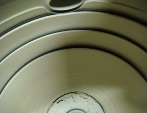 close up on metal coating