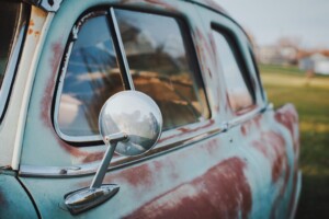 Example of a vehicle which is rusted and could benefit from metal spraying